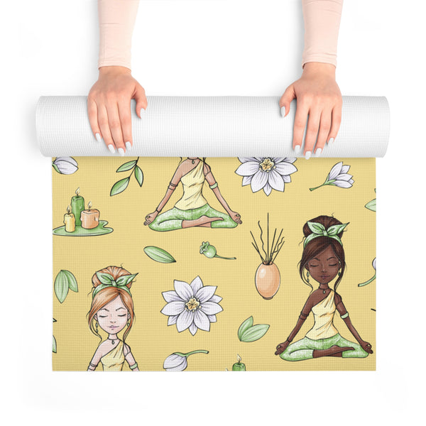 Namaste Girls Yoga Mat, yellow