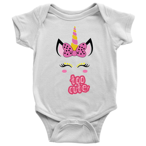 Unicorn Too Cute Onsie