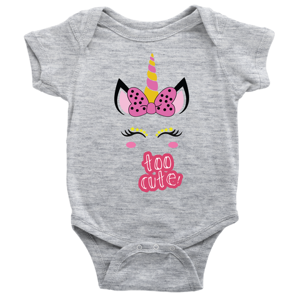 Unicorn Too Cute Onsie