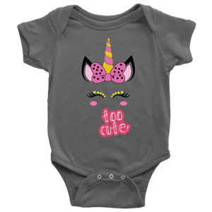 Unicorn Too Cute Onsie